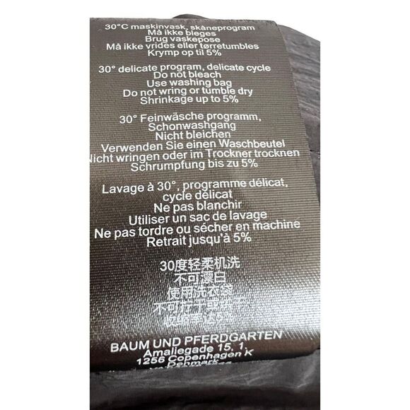 Baum und Pferdgarten Cargo Pants Women's Size 36 Black Elastic Waist Ankle Zip - Picture 7 of 10